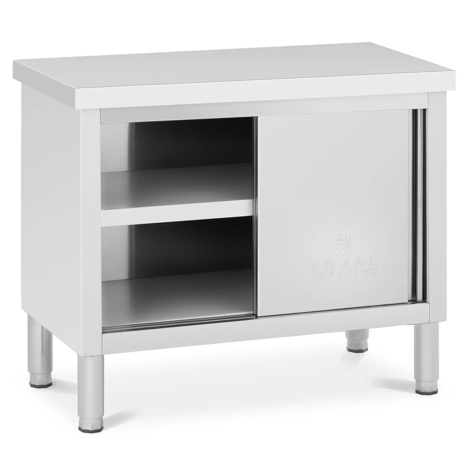 Edelstahl-Arbeitsschrank - ECO - 100 x 50 cm - 285 kg - Royal Catering