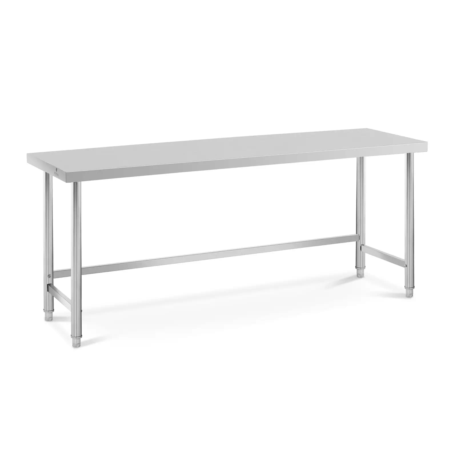 Table de travail inox - ECO - 200 x 60 cm - 300 kg - Royal Catering