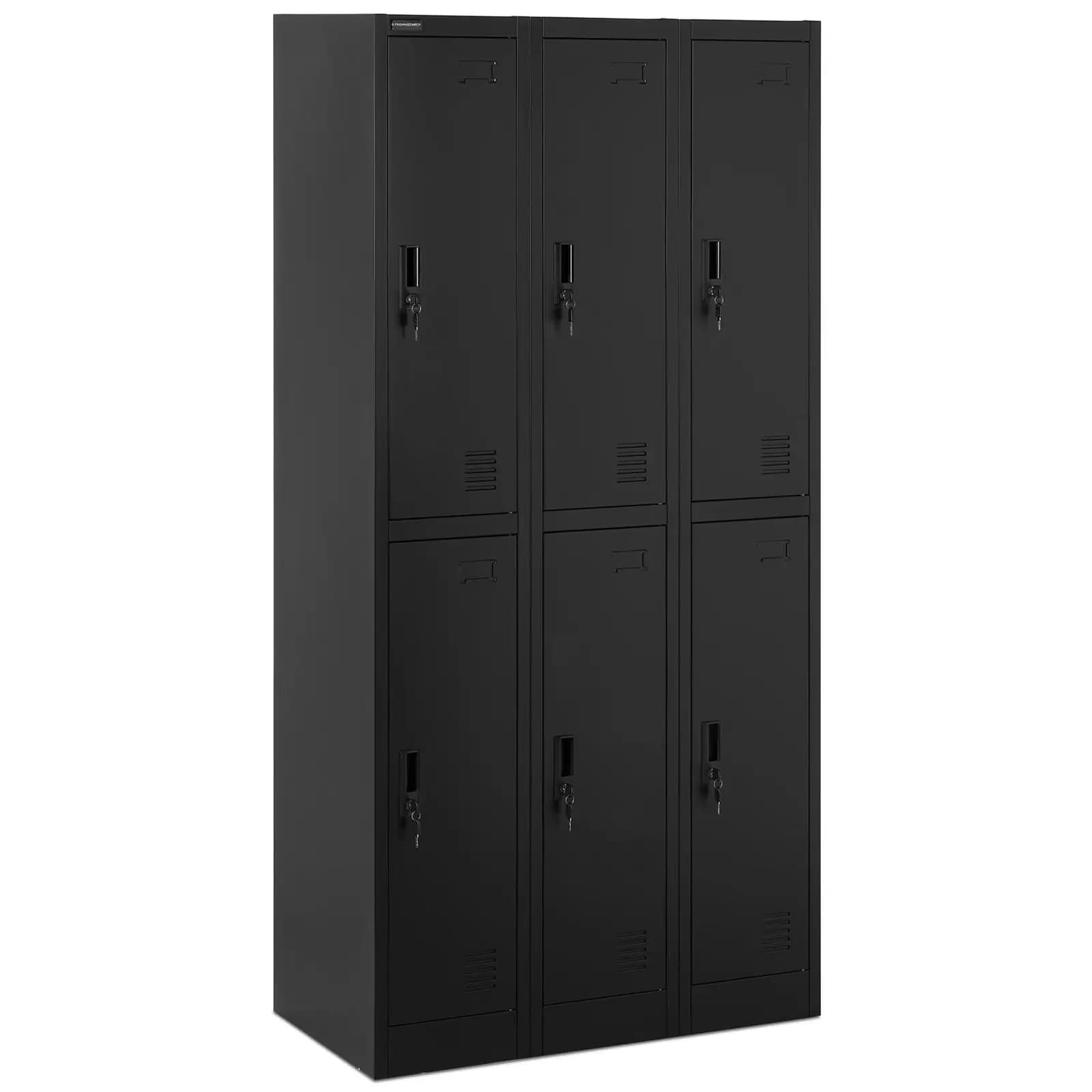 Armadietto metallico con serrature - 6 scomparti - 200 kg