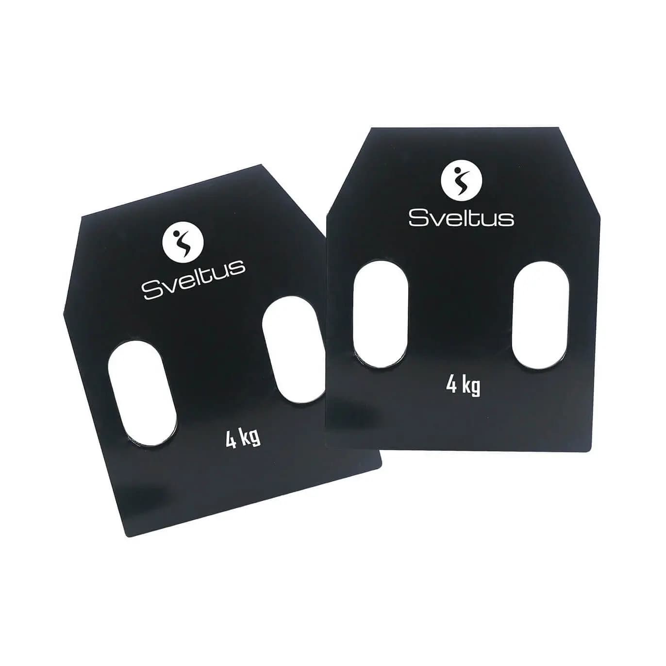 Paar Stahl-Ballastplatten mit Griffen Sveltus