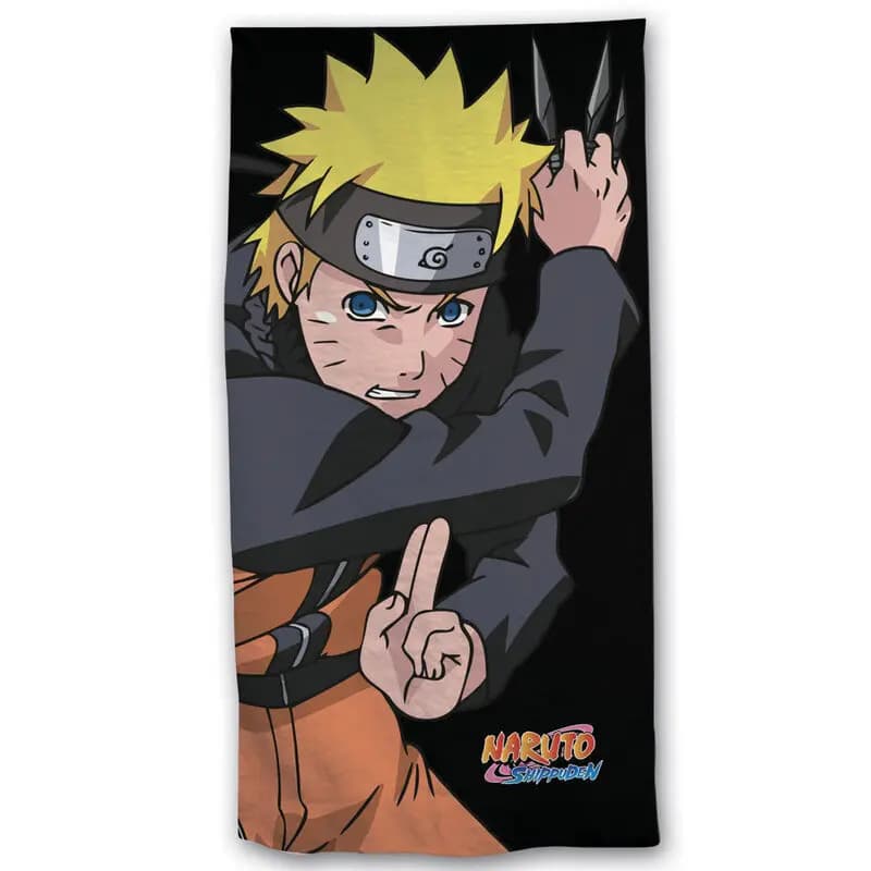 Strandhandtuch aus Baumwolle Educa Borras Naruto Shippuden