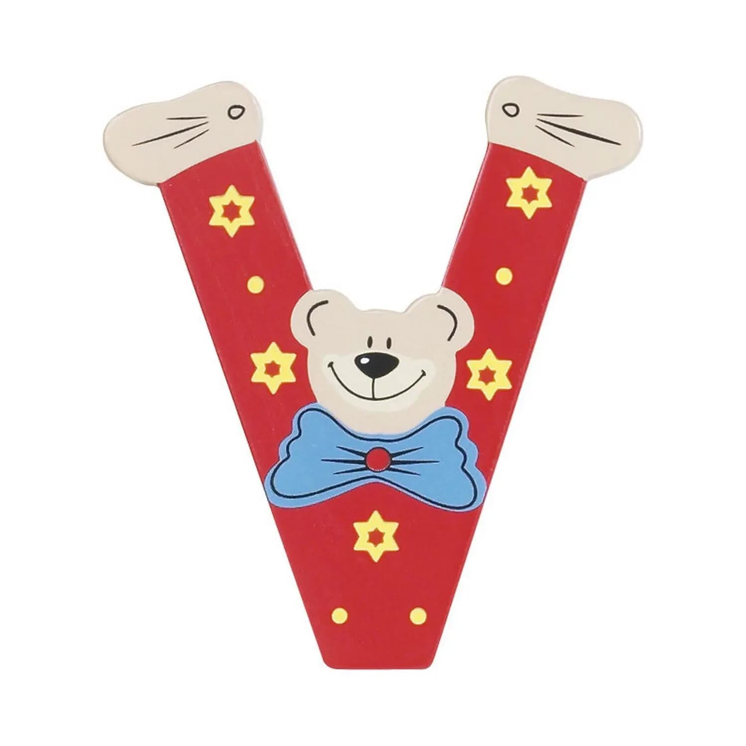 Holzbuchstabe v Kind Playshoes