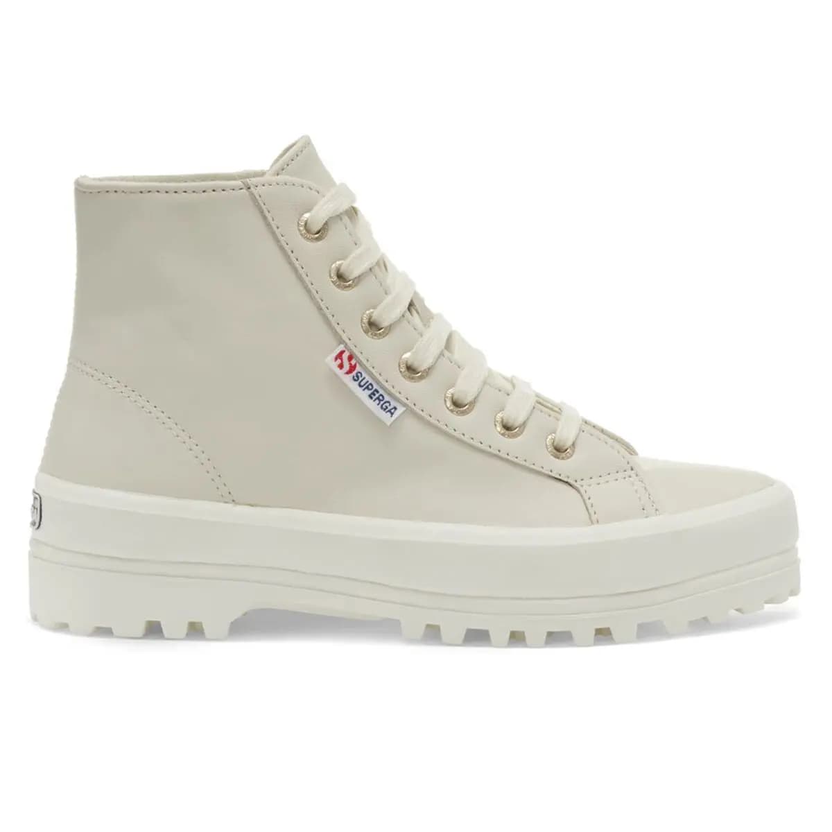 Damen Stiefeletten Superga 2341 Beige it eggshell