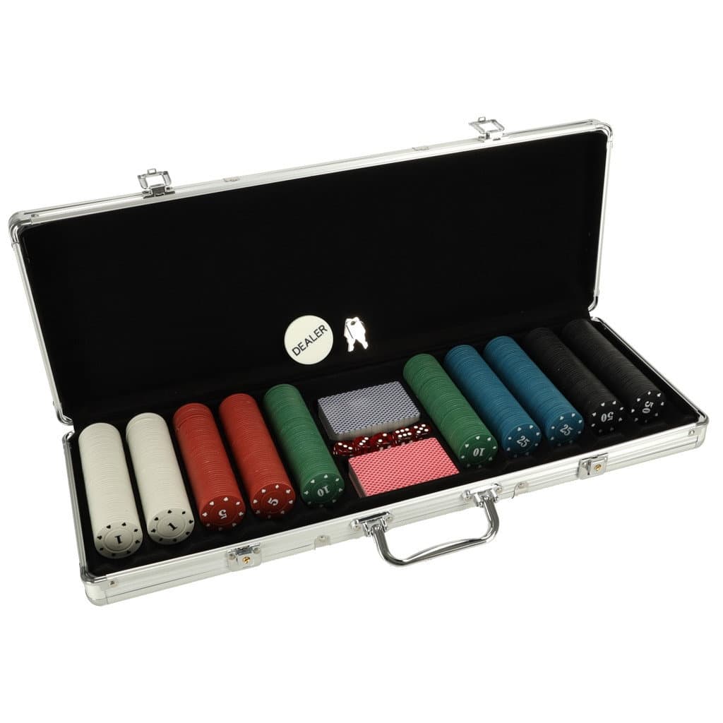 Pokerset mit 500 Chips und Decks