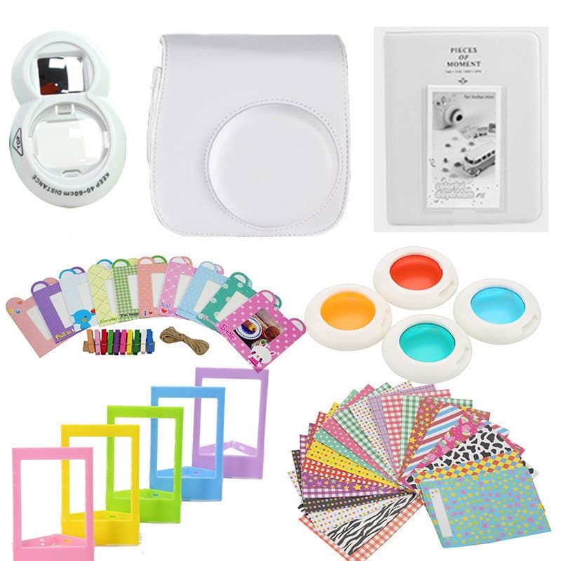 Zubehörsatz für Fujifilm Instax Mini 8 / 9 - Weiß
