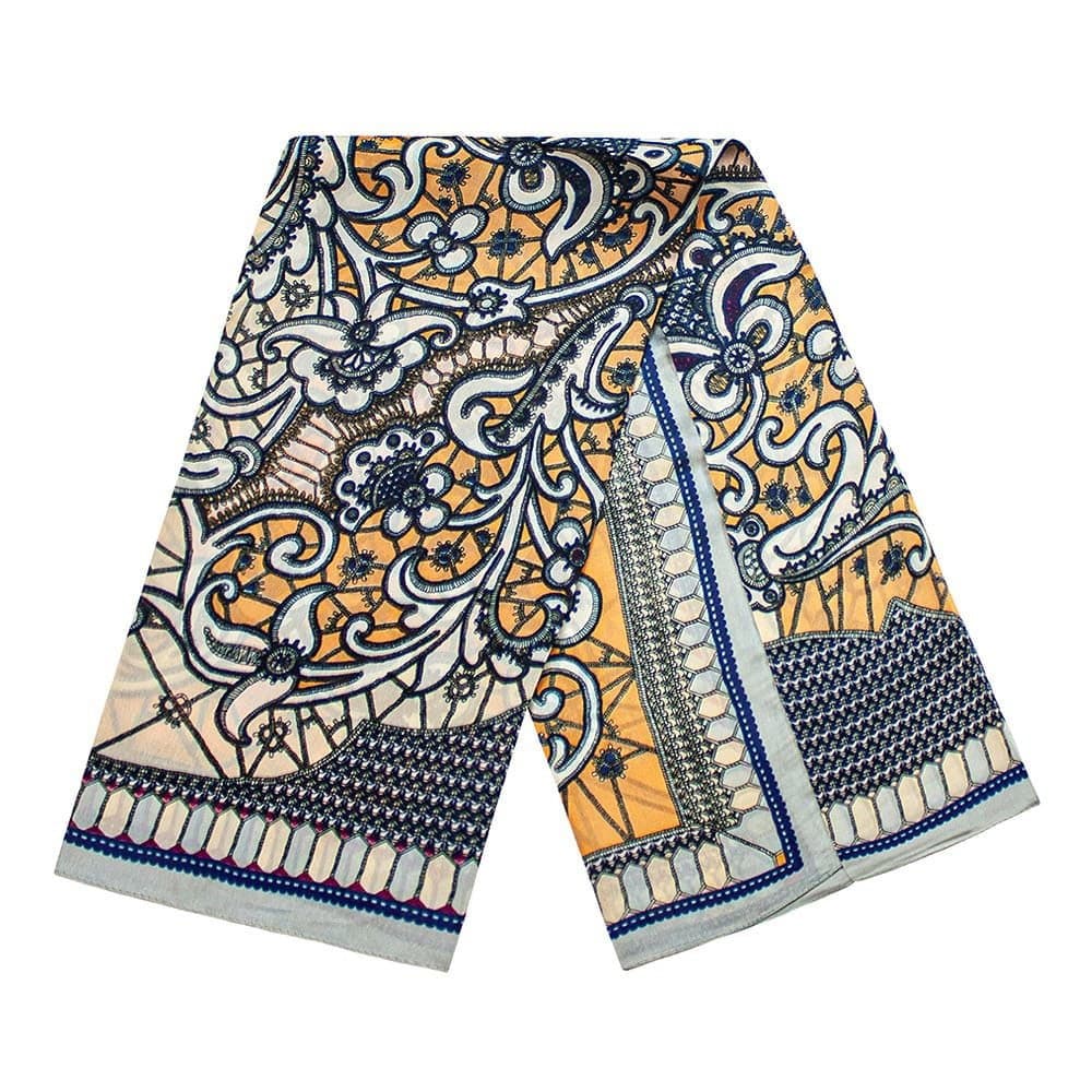 Schal mit Paisley Mustern - Orange, Nr. 10