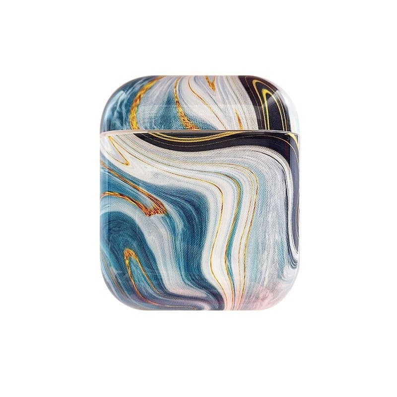 Schutzhülle für AirPods - Eisblauer Marmor