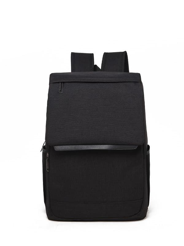 Sac à dos Moderne en Toile - Noir