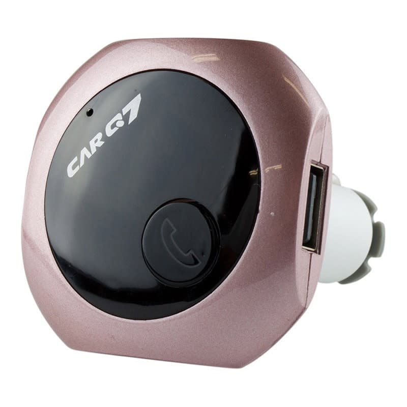 Trasmettitore FM con Bluetooth per auto - rosa
