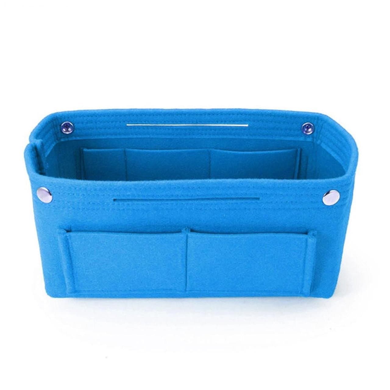 Trousse à maquillage - nombreux compartiments - bleu
