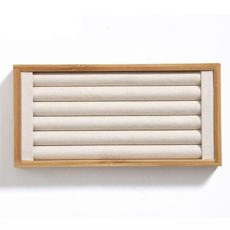 Set per anelli - bambù - beige