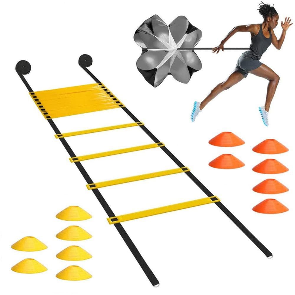 Set con scala di addestramento e coni