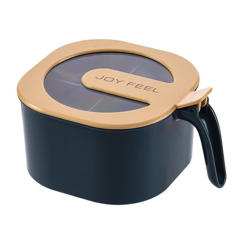 Boîte à épices avec 4 compartiments et cuillères