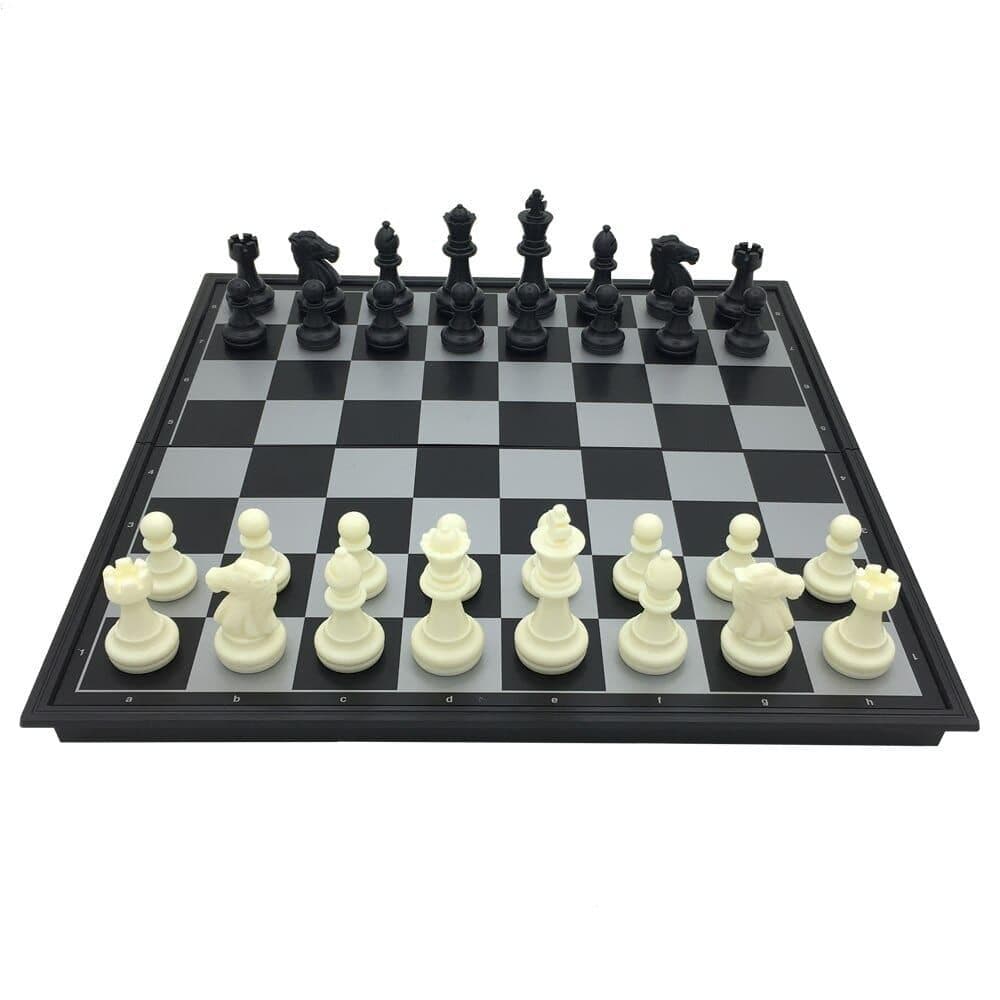 3-in-1-Spielset, Schach - Backgammon - Dame