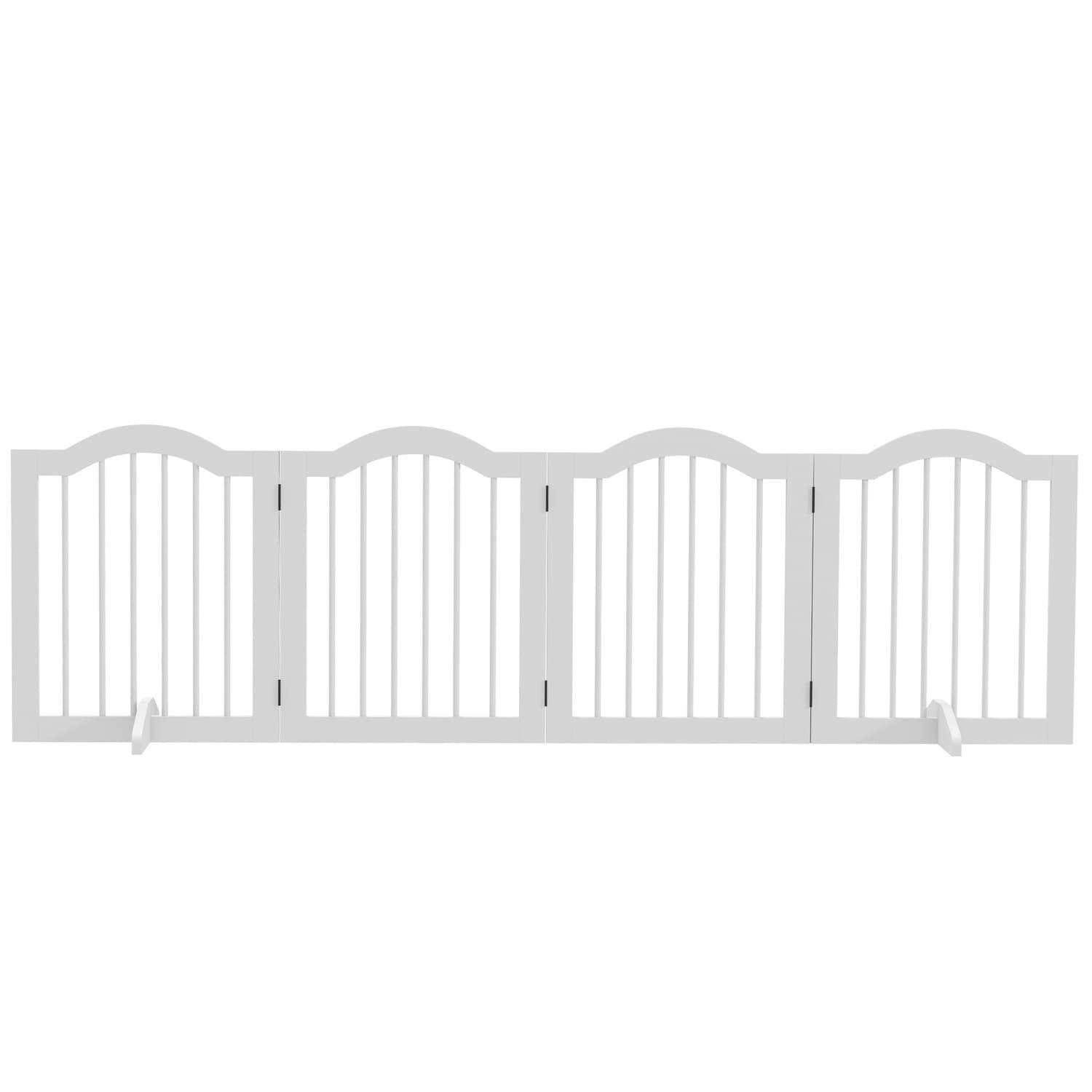 Barrière pliable pour chien avec porte, 203,5x61 cm
