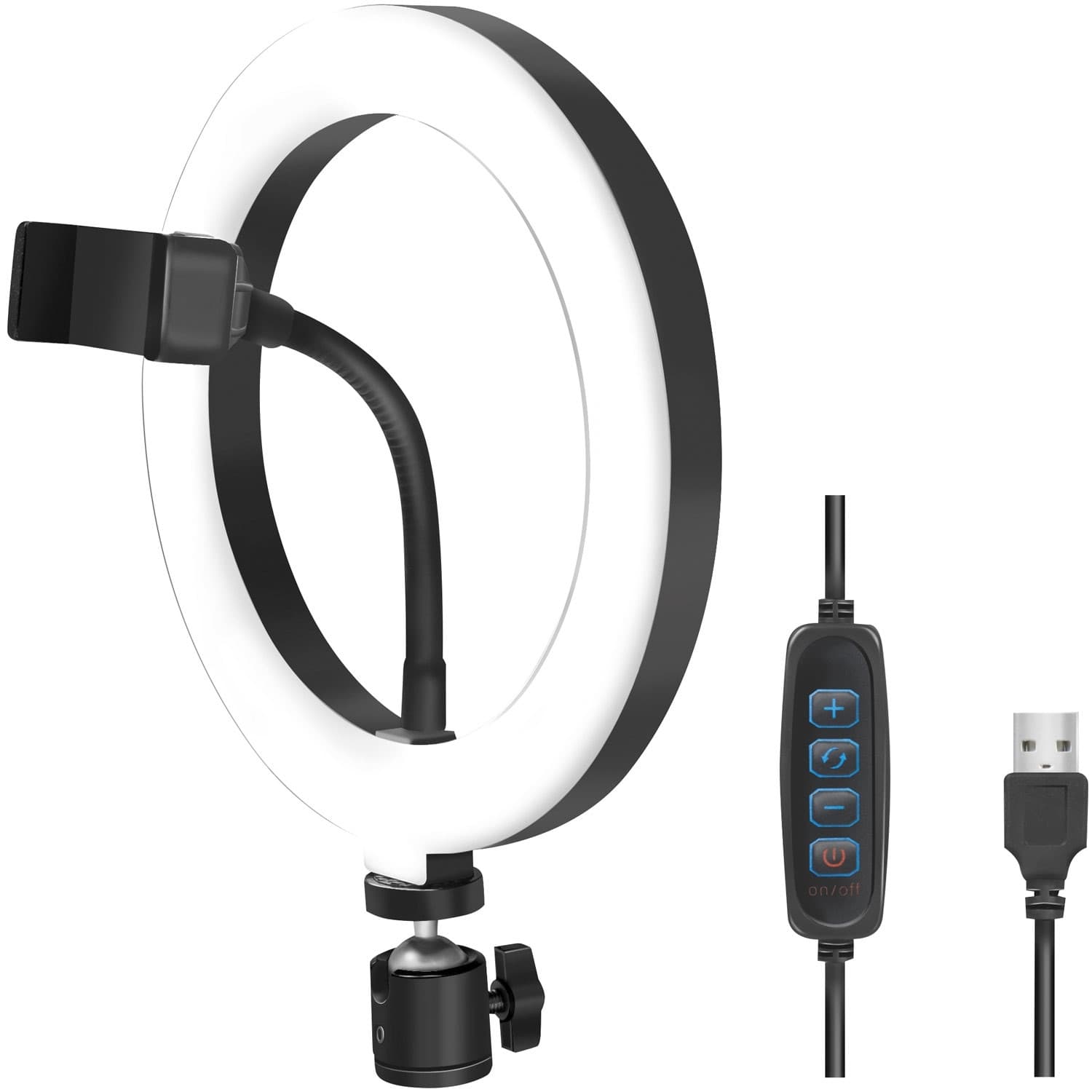 Anneau lumineux pour smartphone Ø20 cm sans pied