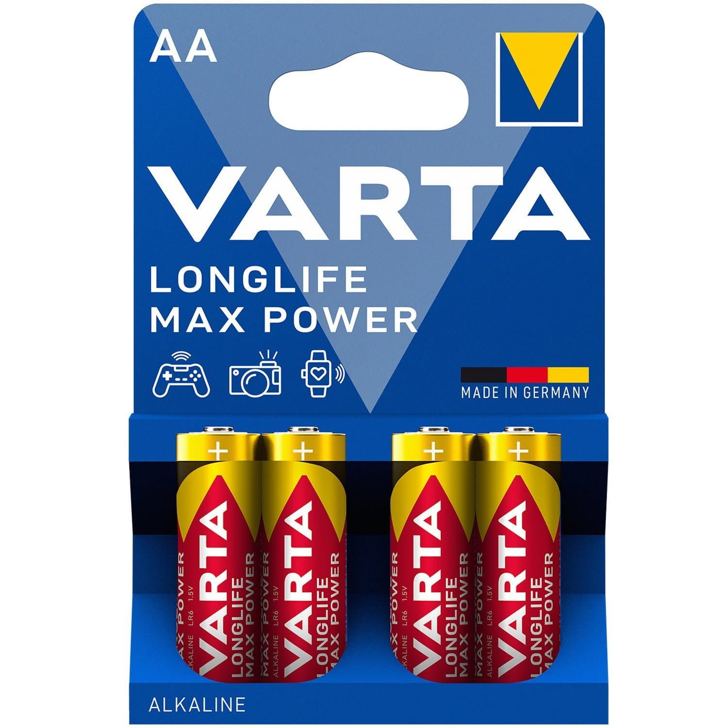 Batterie Longlife Max Power AA / LR6, paquet de 4