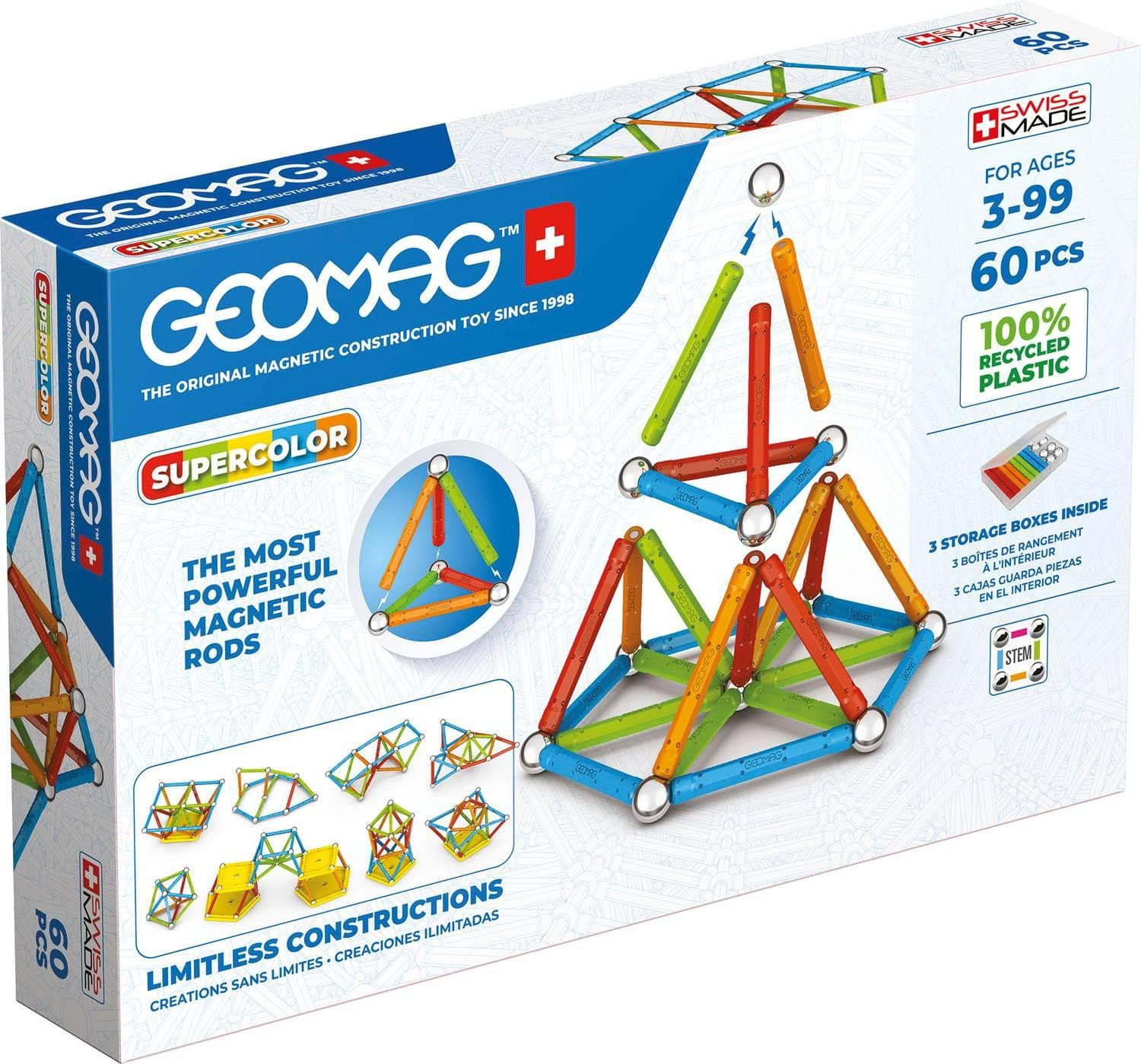 Geomag Supercolor 60 Pièces