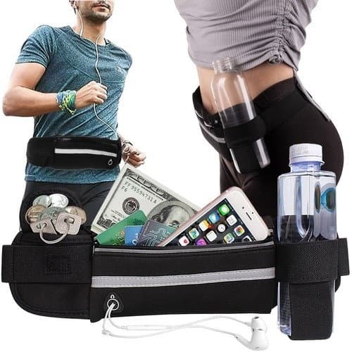 Laufgürtel mit Taschen und Reflektoren