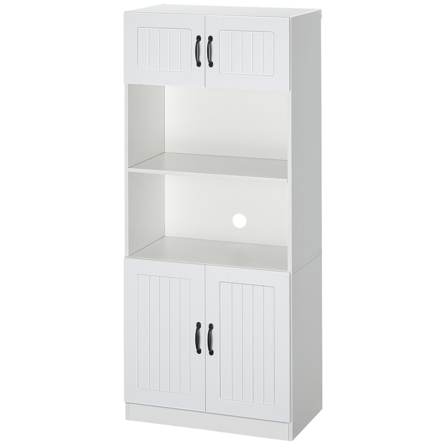 Armoire haute pour cuisine avec étagères réglables