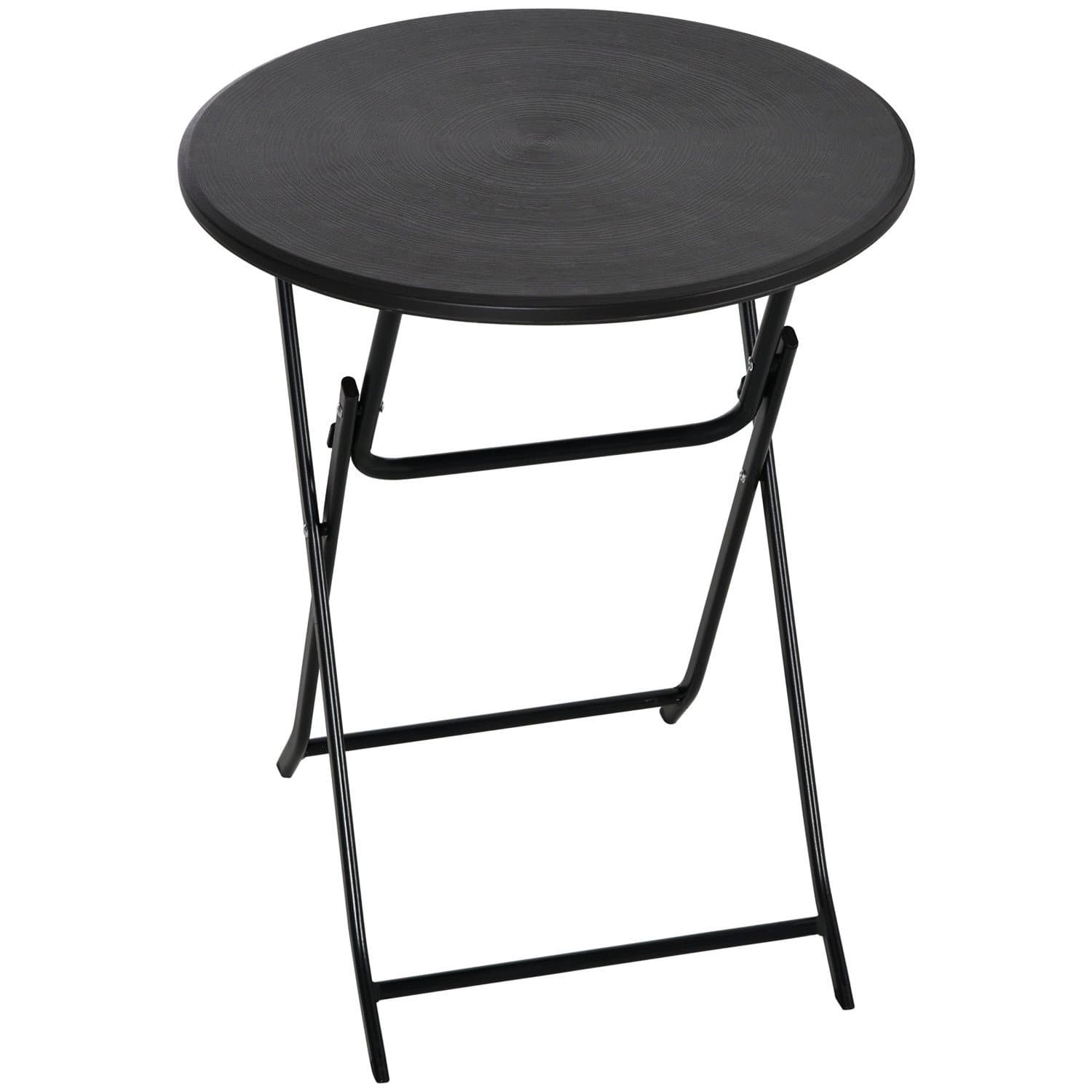 Table de jardin ronde pliante Ø60 cm gris foncé