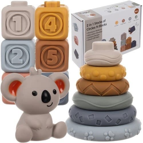Blocs sensoriels mous - 13 jouets éducatifs