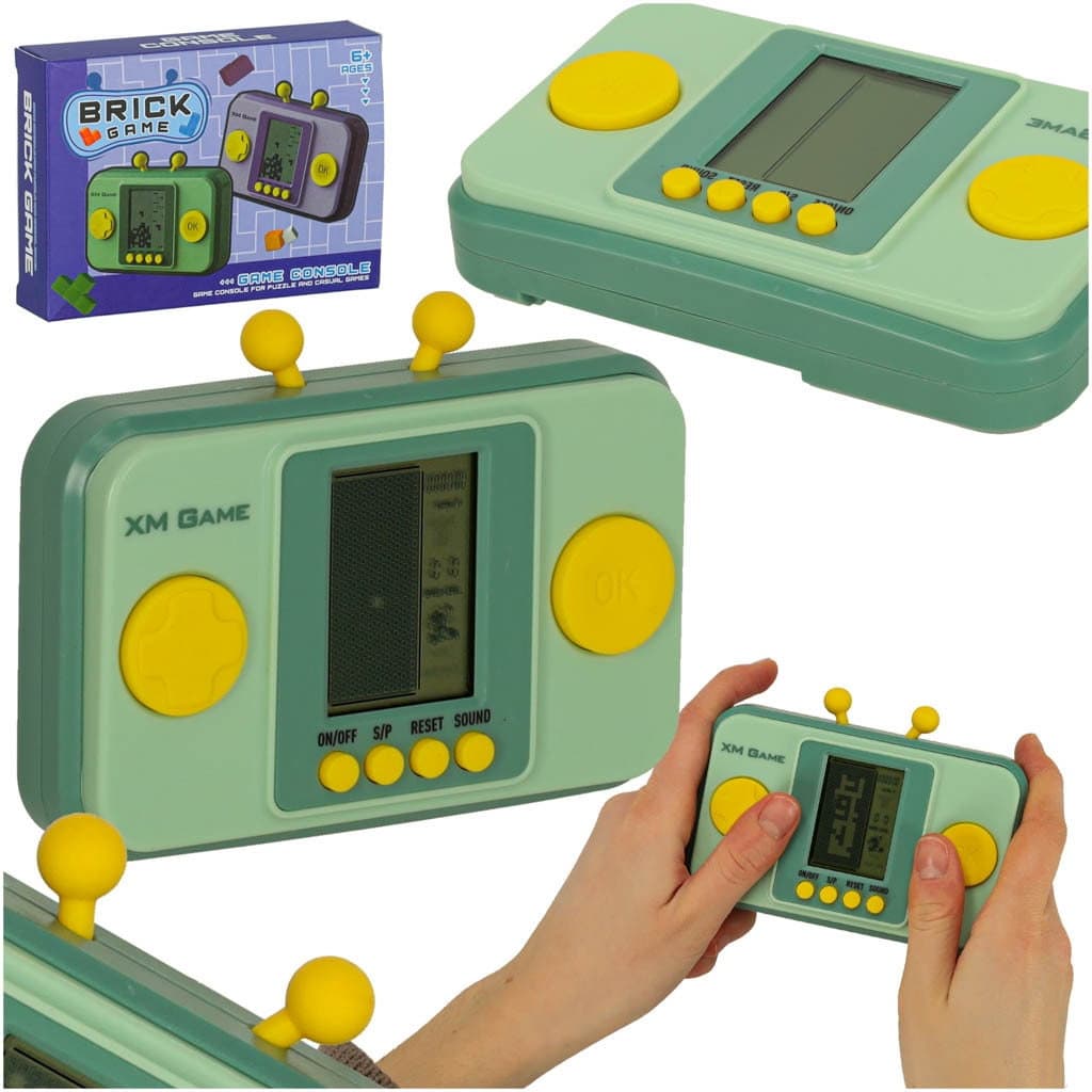 Console portable de jeu d'arcade électronique verte