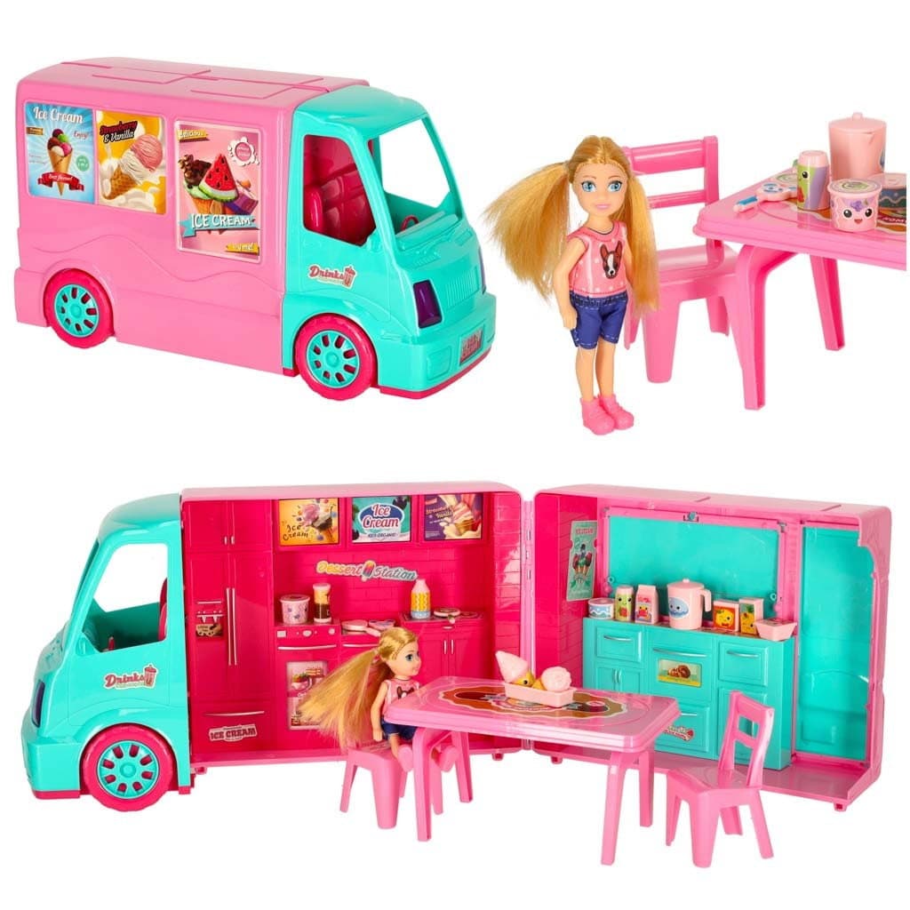 Puppen-Foodtruck-Set 21 El.