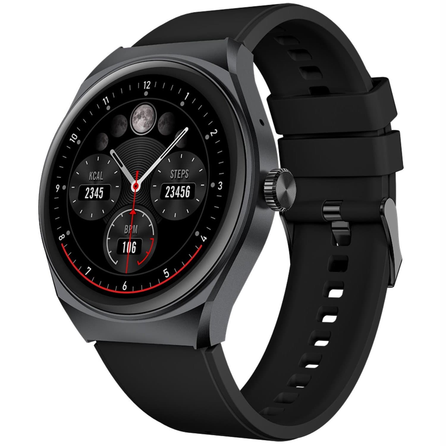 Trainerhalo Smartwatch con quadrante rotondo Nero