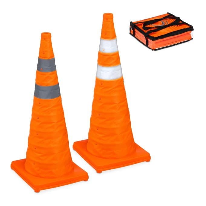 Faltbare Pylone 70 cm im 2er-Pack