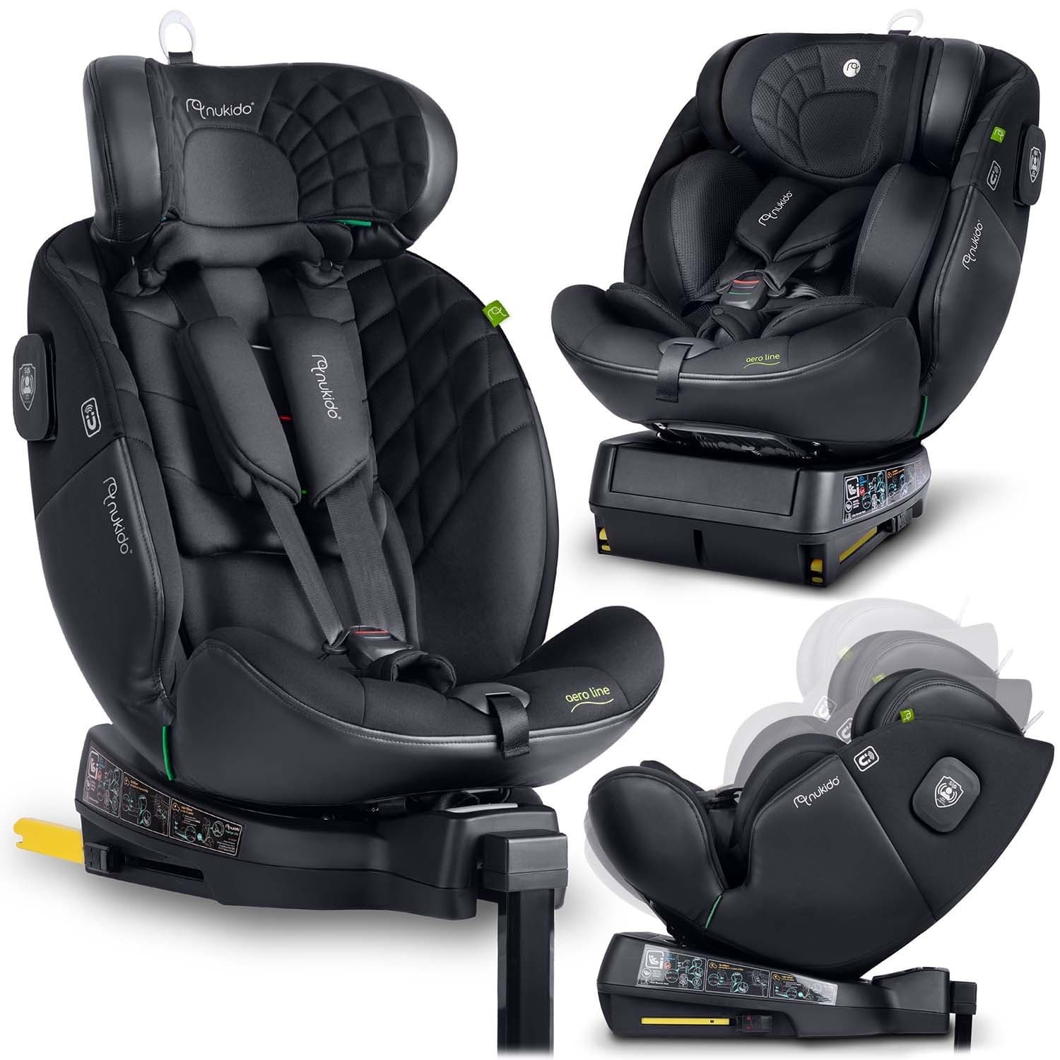 Siège auto Nukido Aero Line Noir 0-36 kg ISOFIX