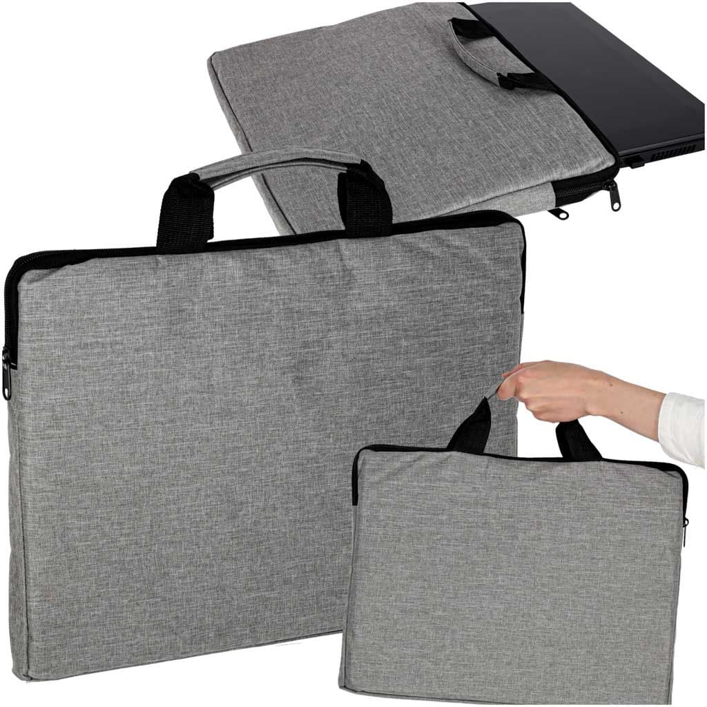 Borsa per laptop da 15,6"" - Cartella unisex grigia