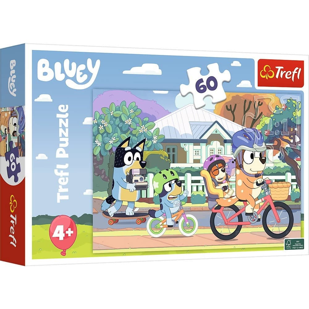 Bluey Puzzle, 60 Teile, lustige Familienaktivität