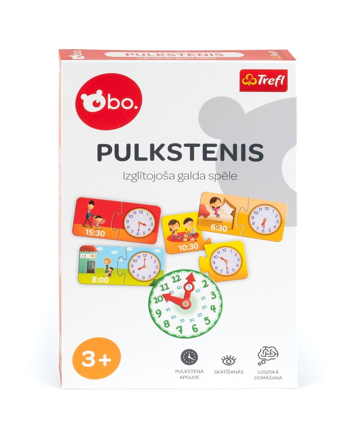 Bo. Lernbrettspiel "Uhr" (in lettischer Sprache)