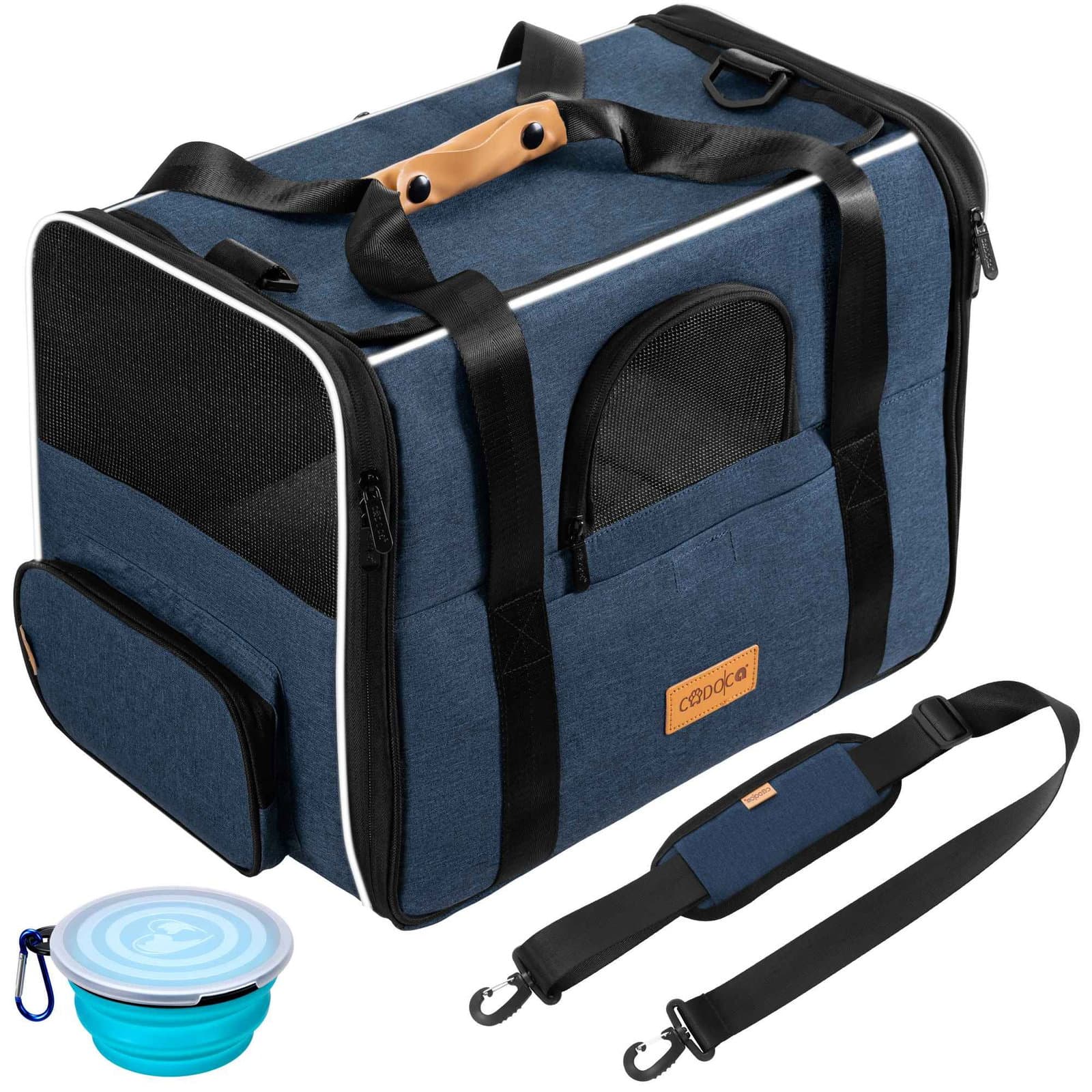 Katzentransportbox blau 44x34x31cm bis 20kg