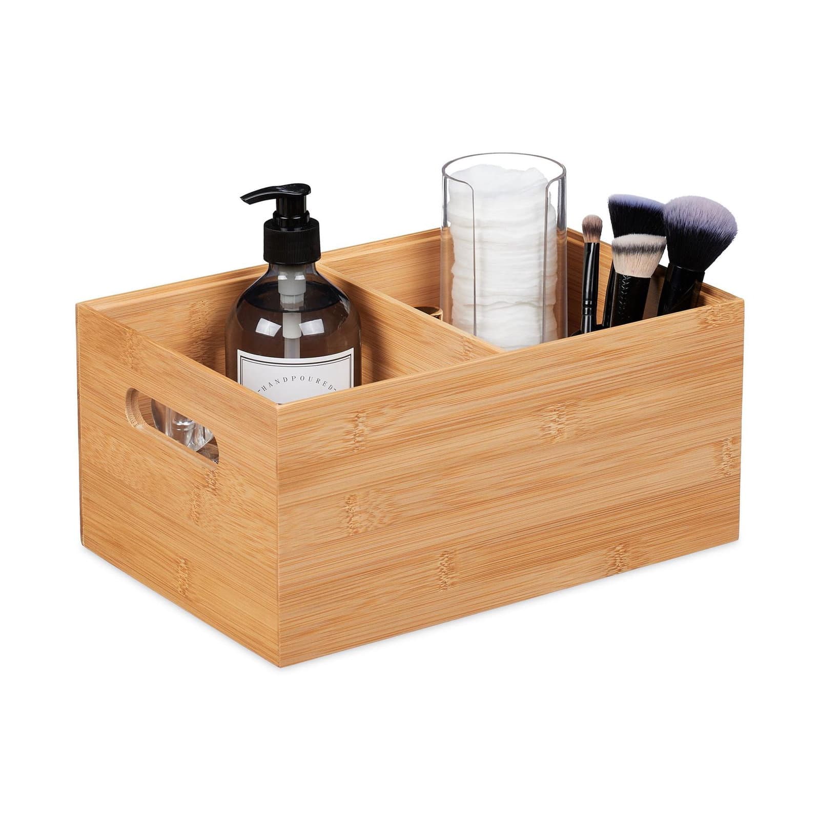 Aufbewahrungsbox 2 Fächer mit Griff