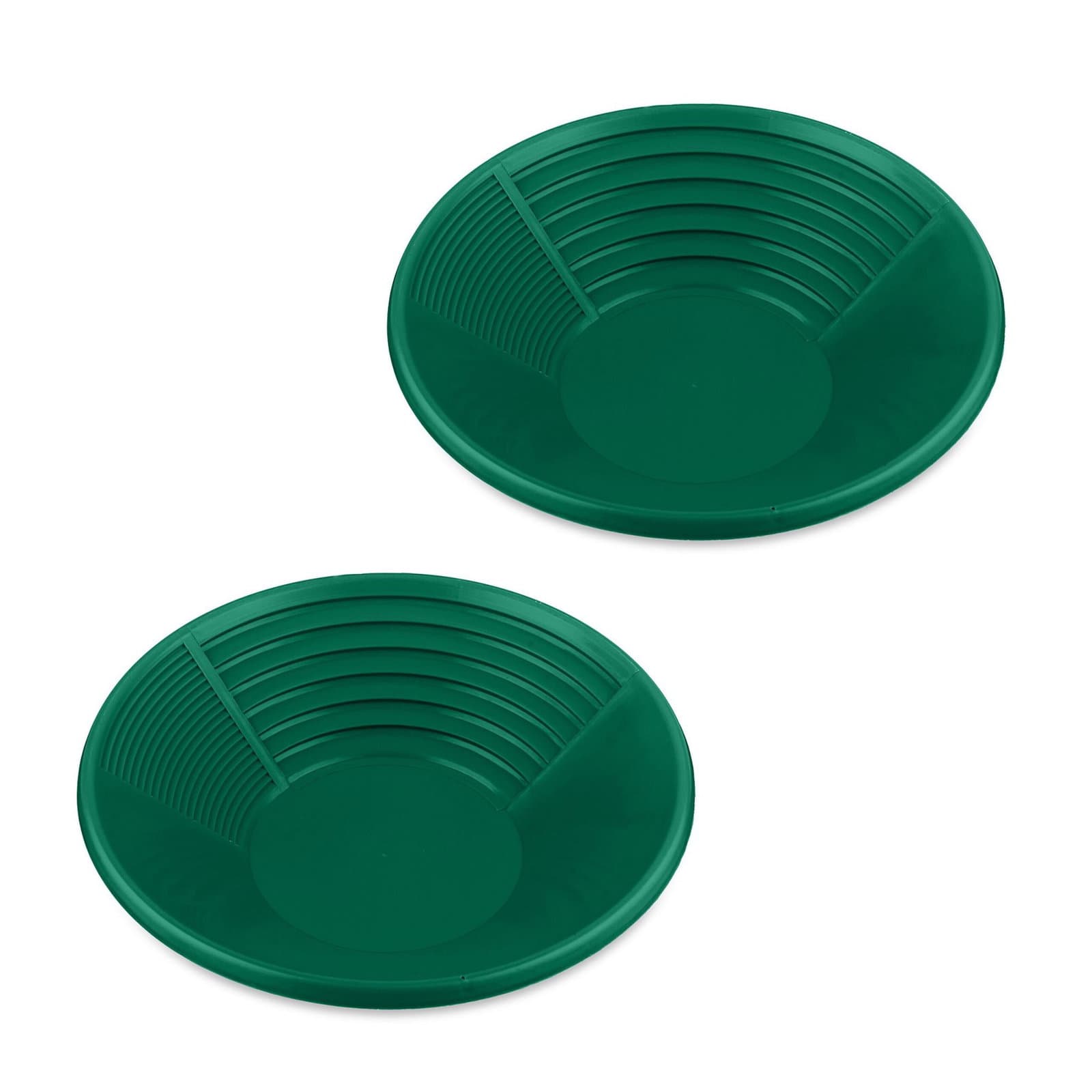 Lot de 2 vasques vertes et dorées