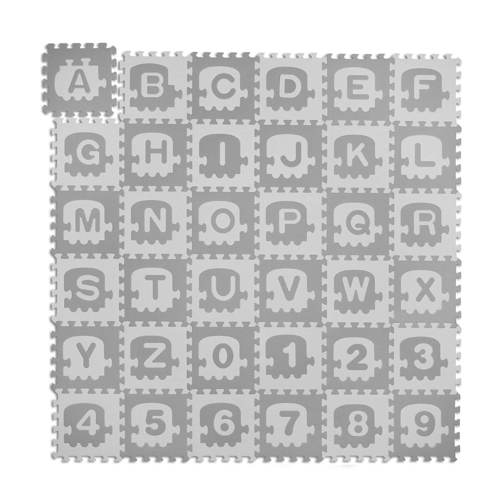 Tappetino puzzle con ABC e numeri
