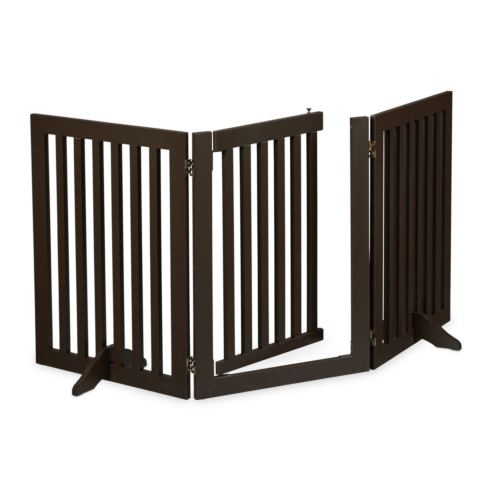 Cancello di sicurezza marrone con anta 70 cm
