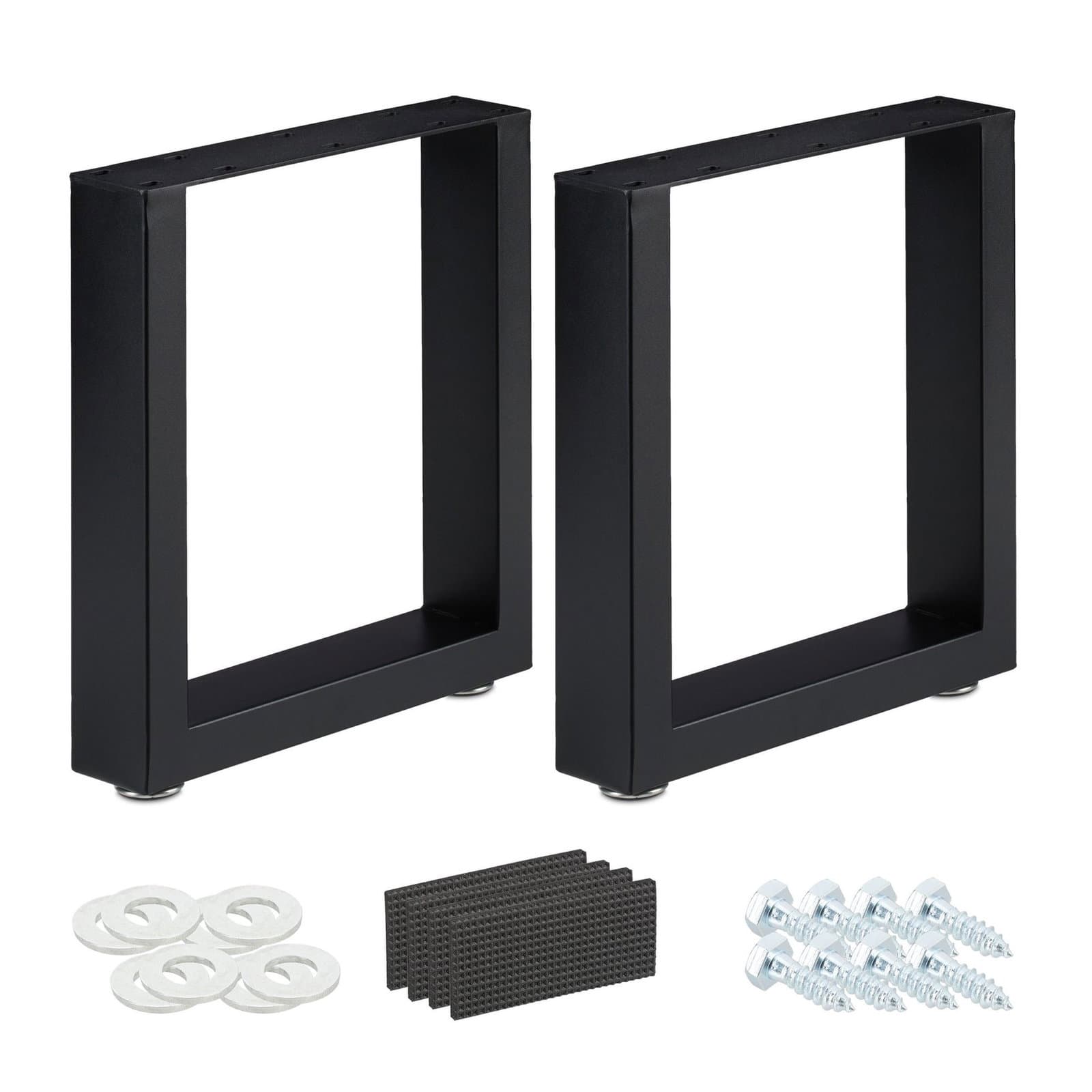 lot de 2 chemins de table noirs