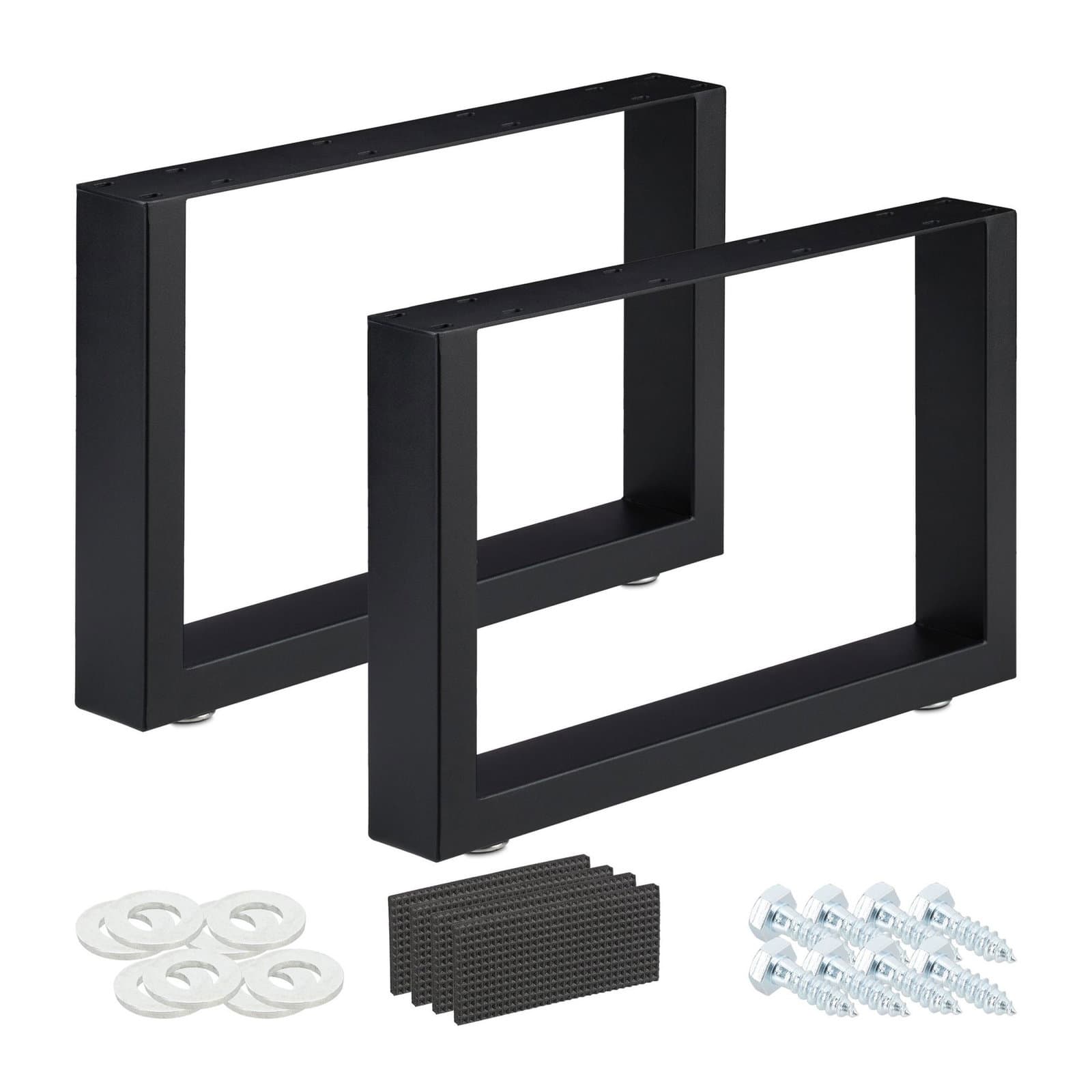 lot de 2 chemins de table noirs