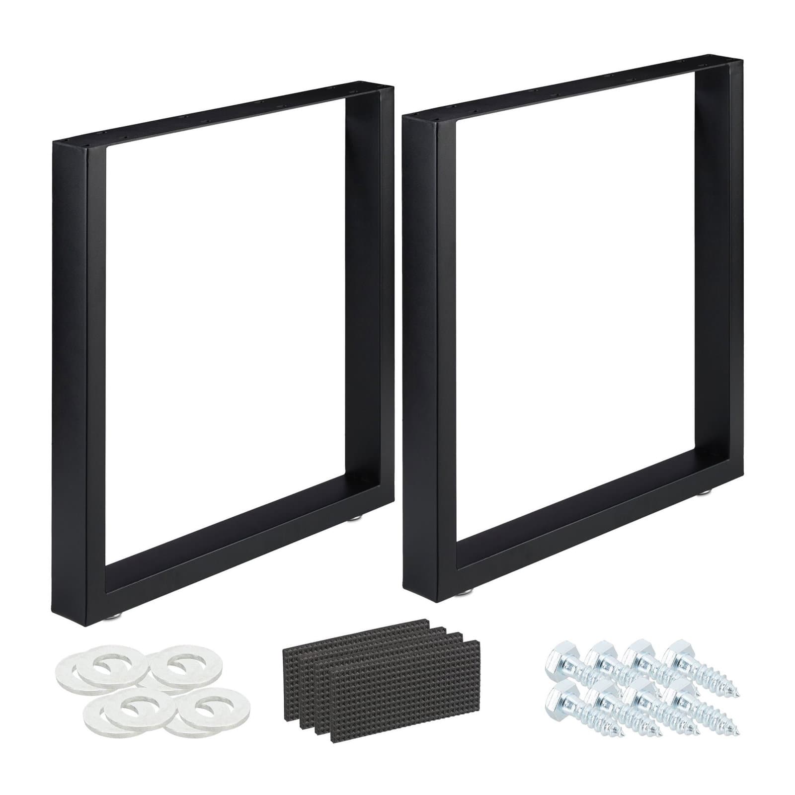 lot de 2 chemins de table noirs