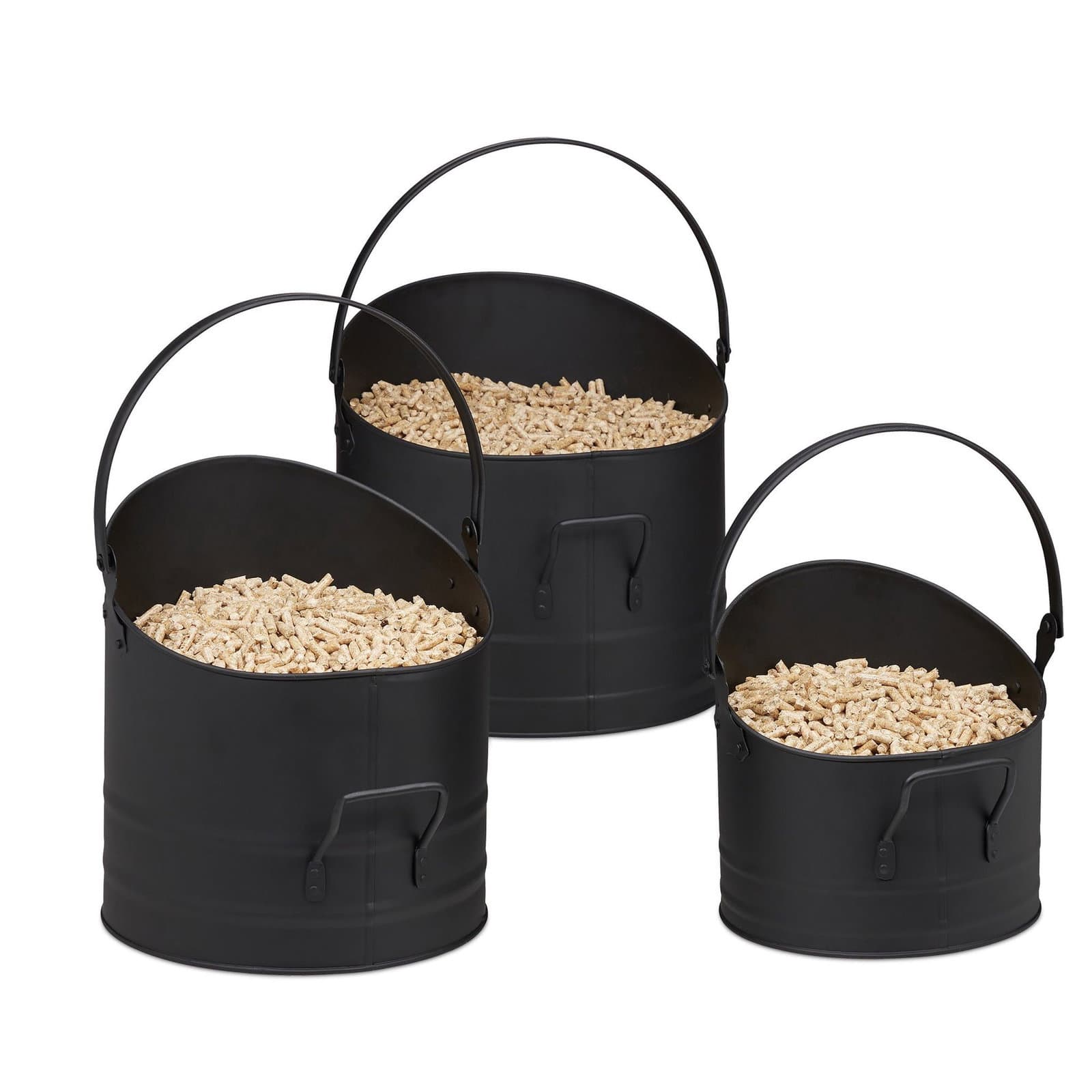 Set di 3 secchi per pellet