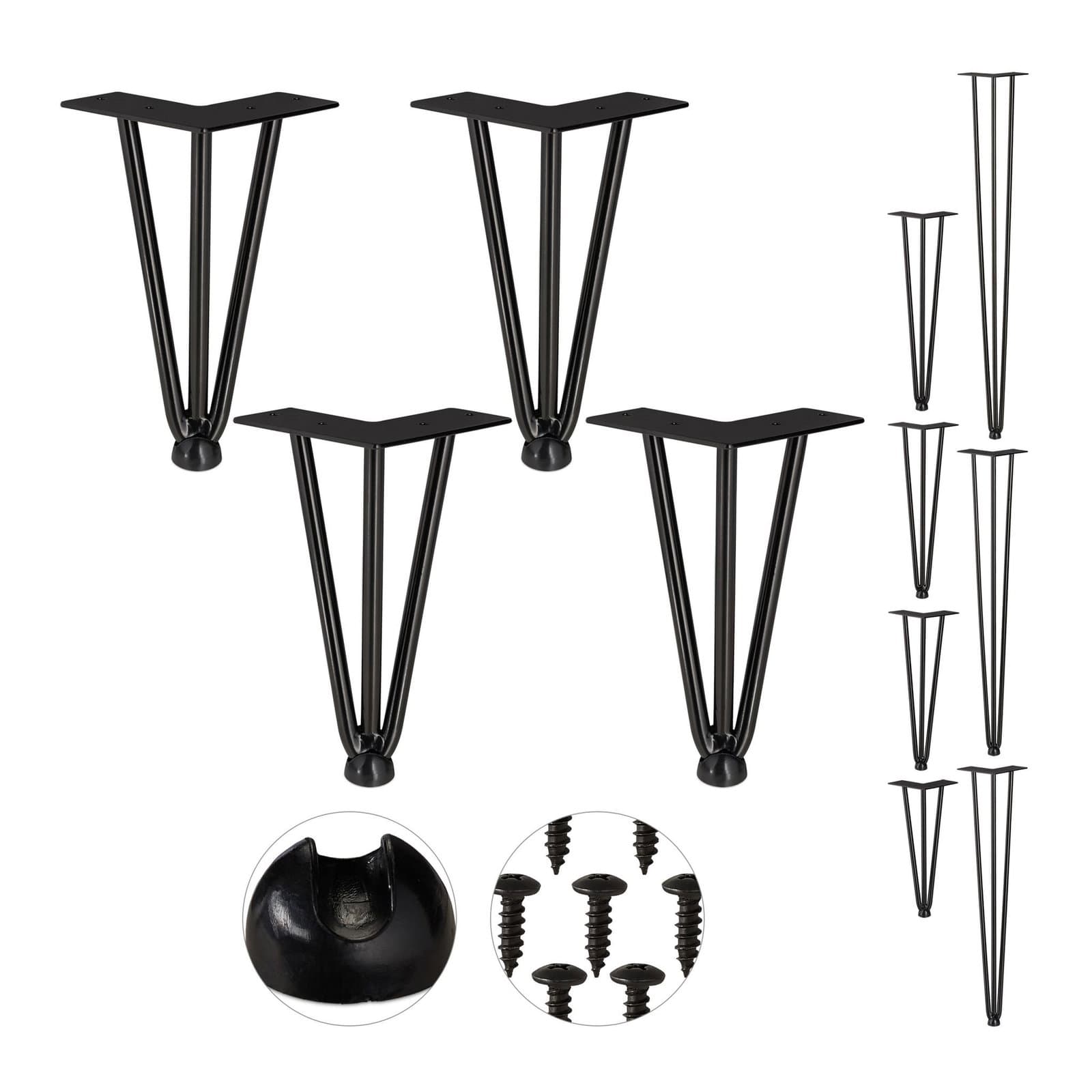 Lot de 4 épingles à cheveux pour pieds de meuble