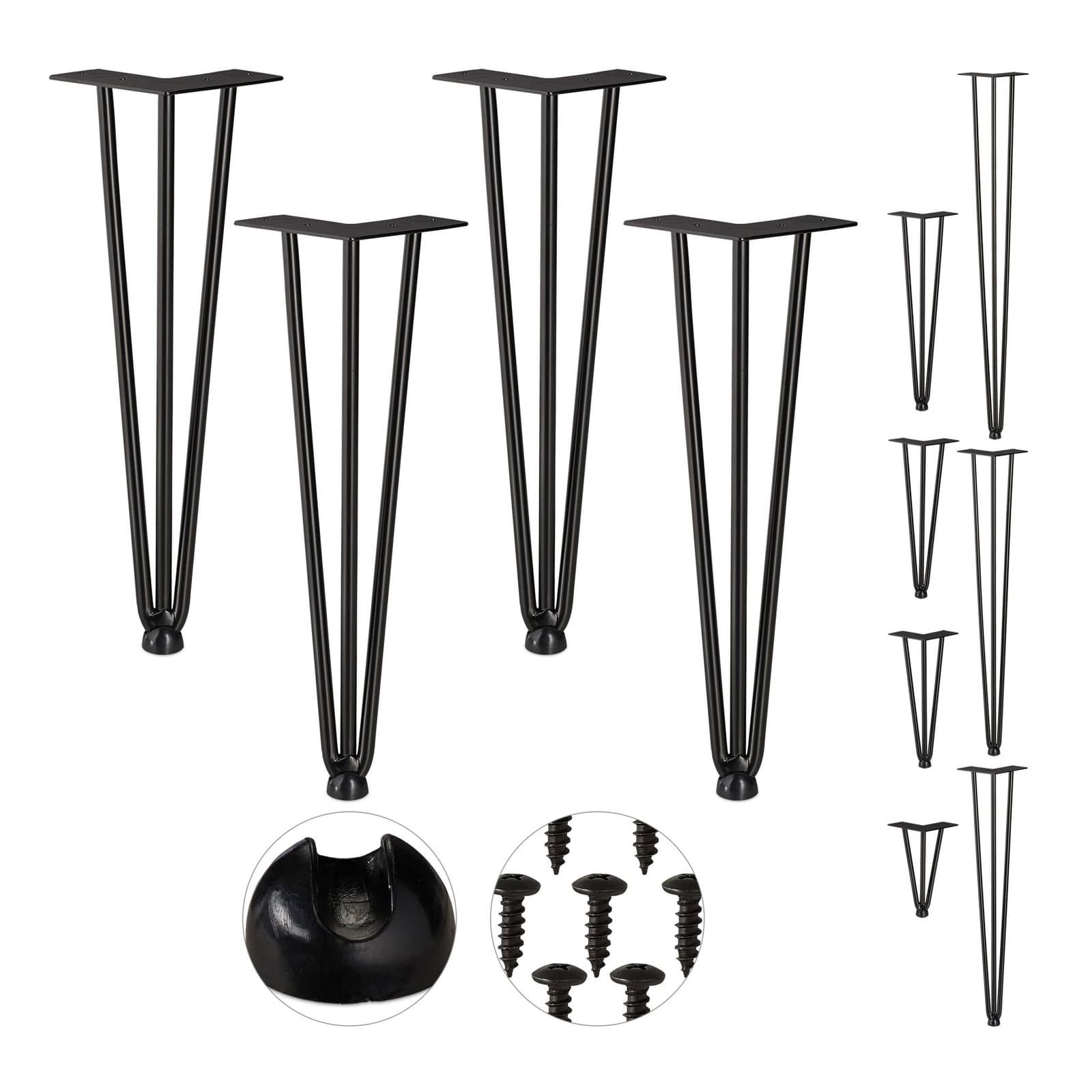 Set di 4 forcine per gambe per mobili