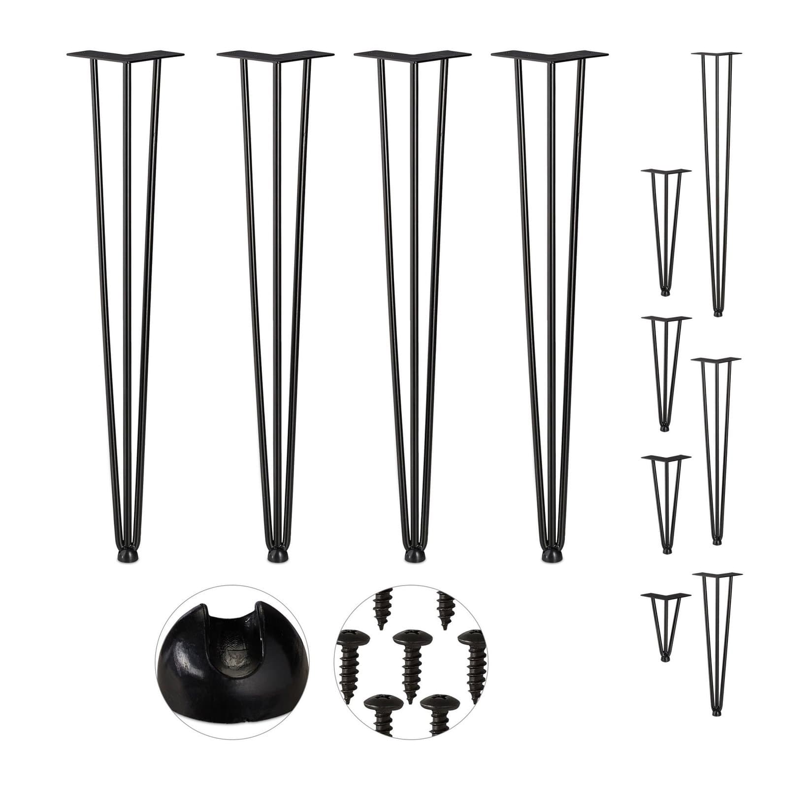 Set di 4 forcine per gambe per mobili