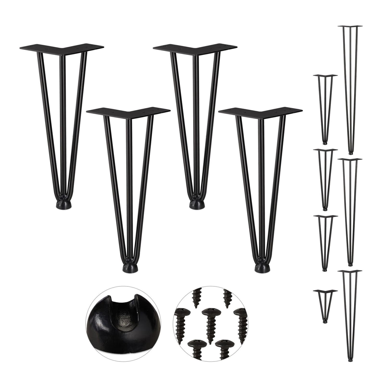 Lot de 4 épingles à cheveux pour pieds de meuble
