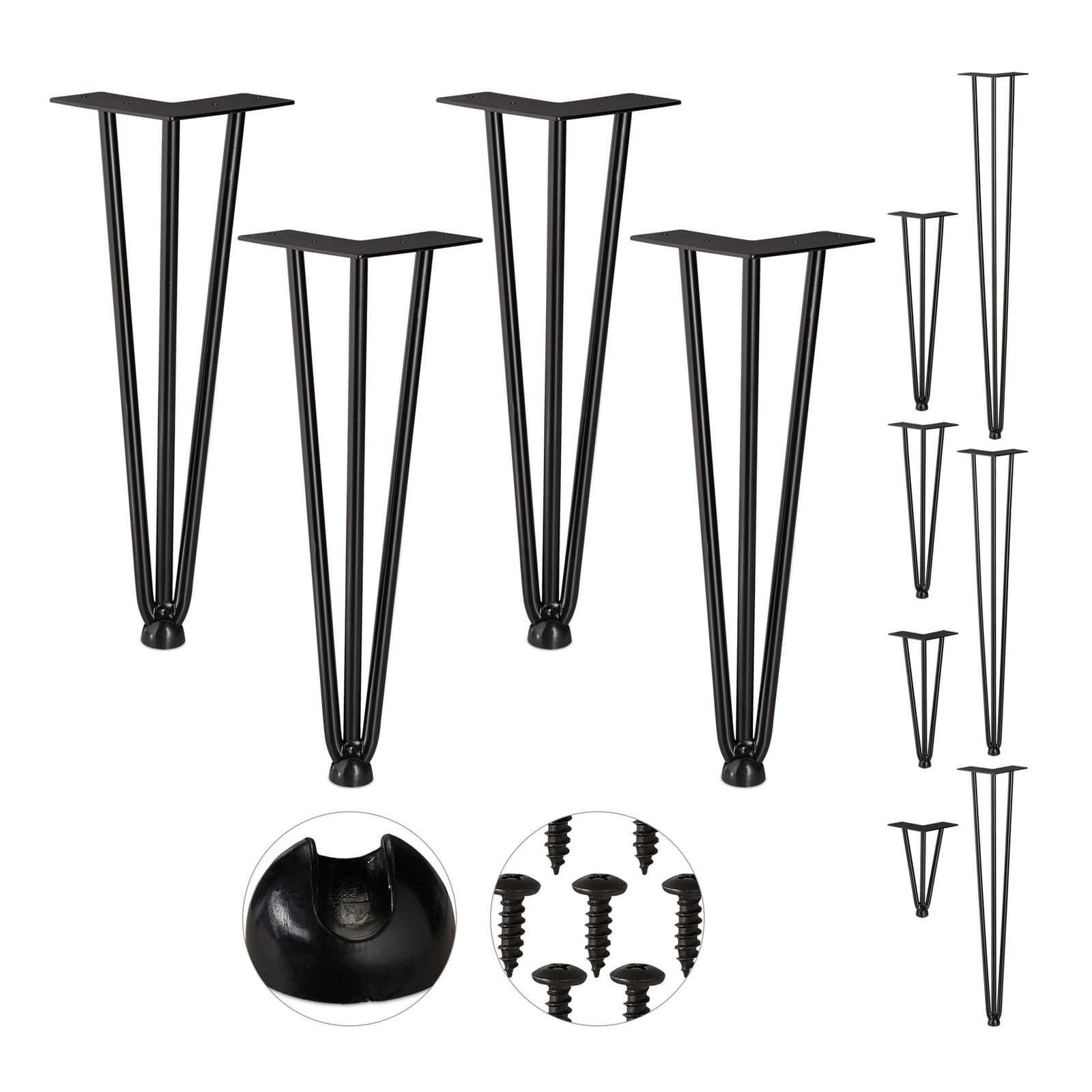Lot de 4 épingles à cheveux pour pieds de meuble