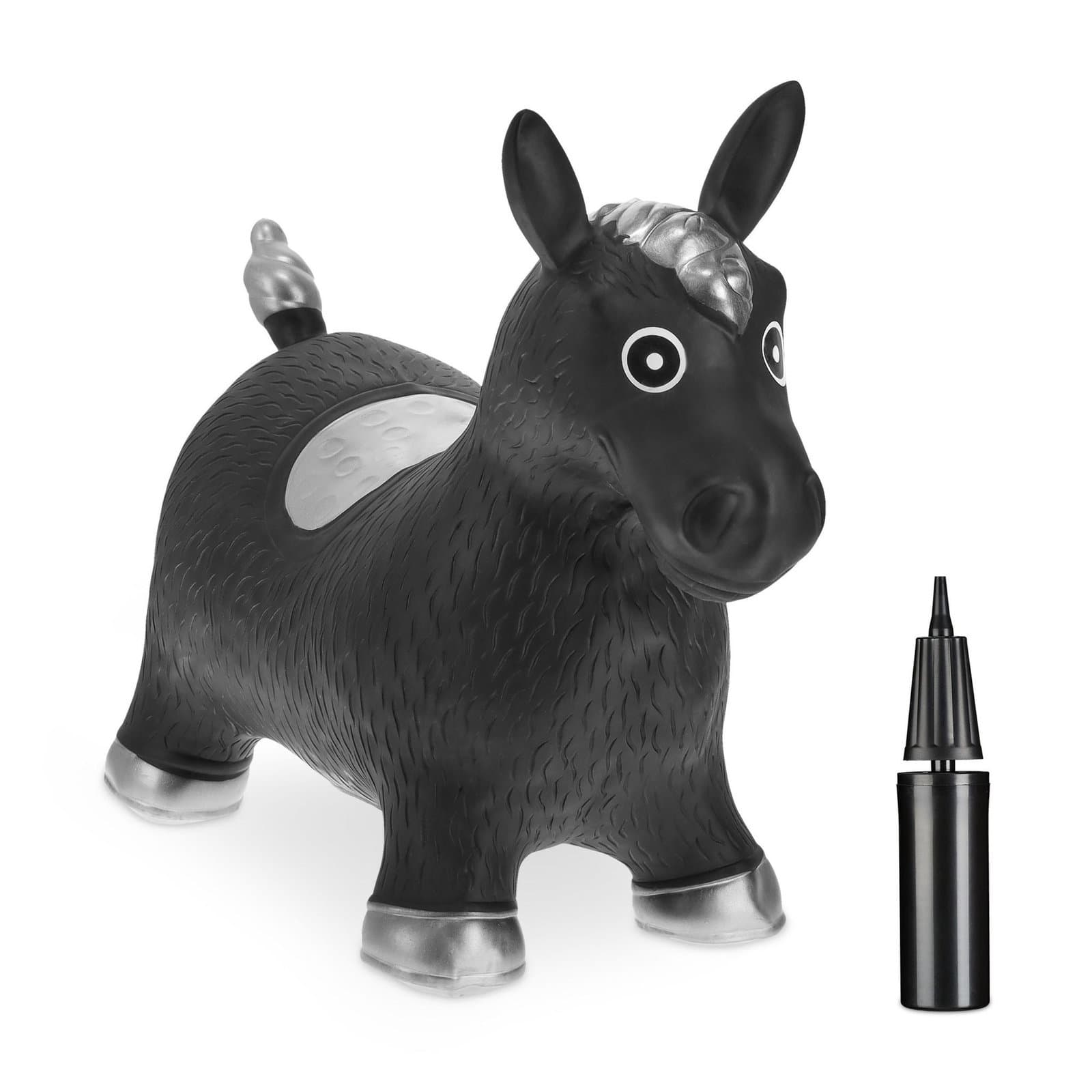 Hüpftierpferd in Schwarz