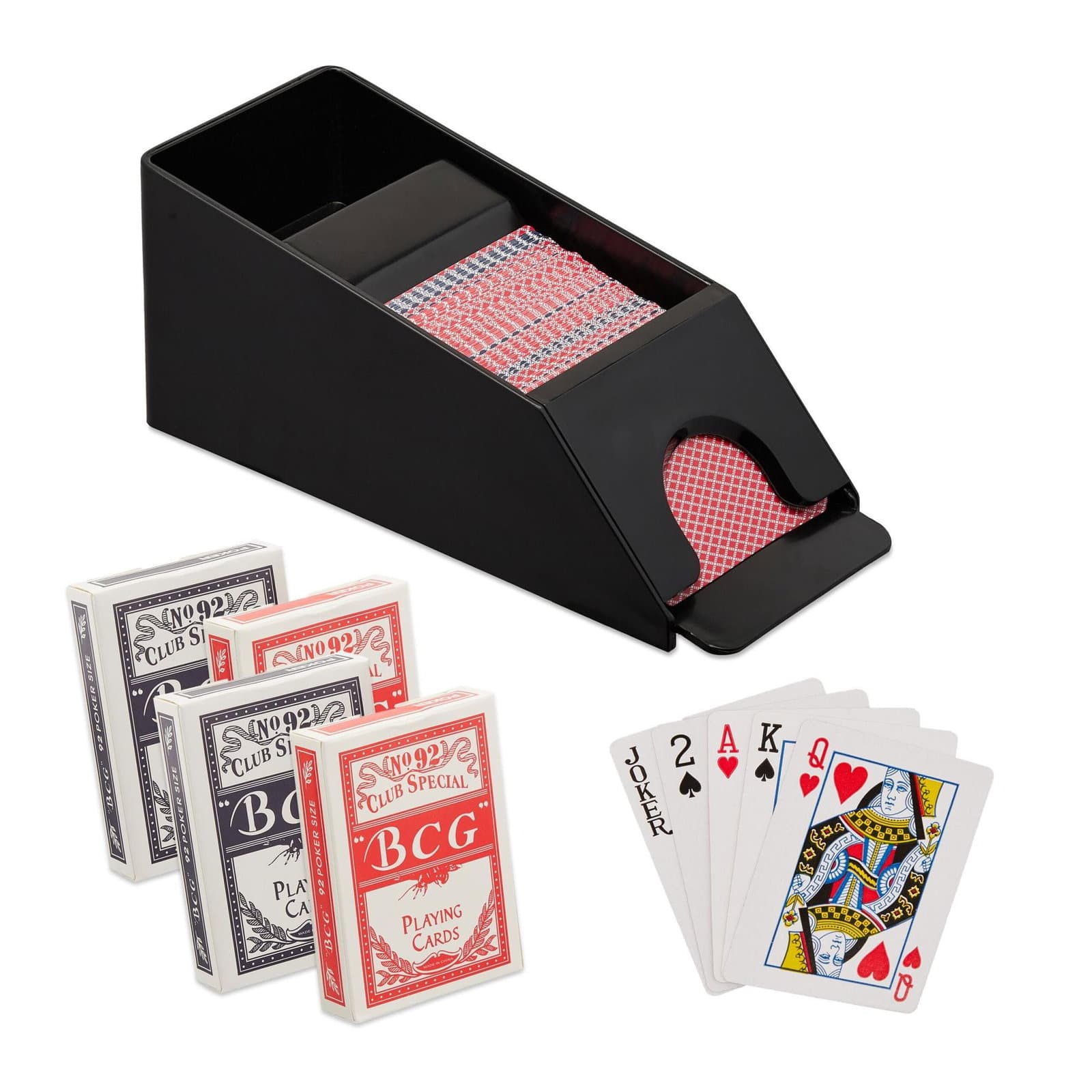 Porte-cartes avec 4 jeux de cartes